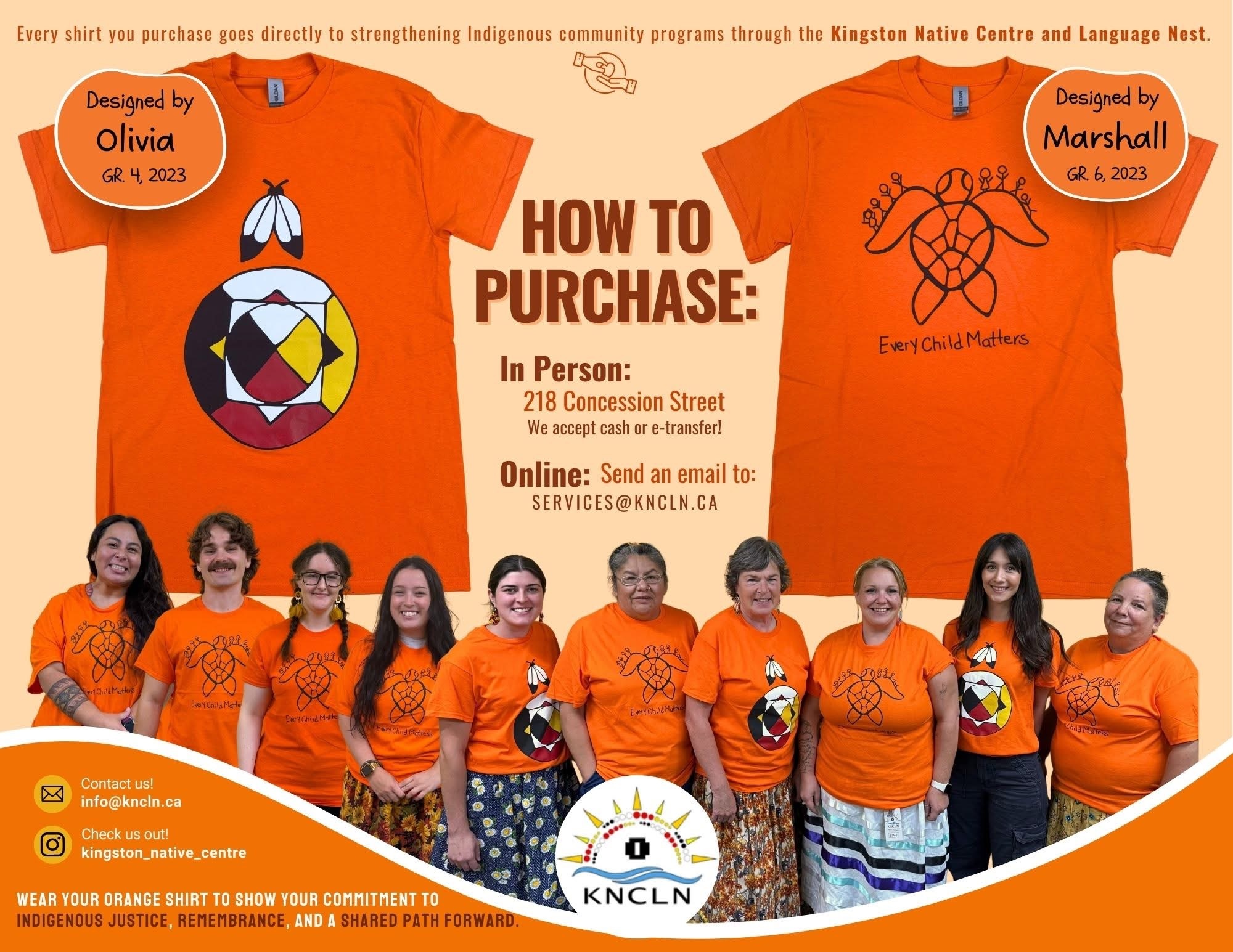 KNCLN Orange Shirt Day Graphic